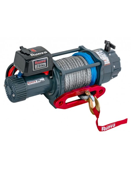 Treuil Electrique Runva 9070kg 24Volts corde synthétique