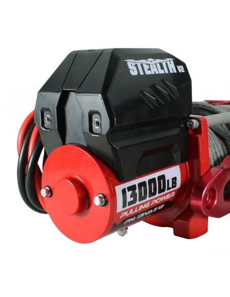 Treuil Electrique Stealth V2 5900 Kg 12v corde synthétique Treuil Electrique Stealth V2 5900 Kg 12v corde synthétique