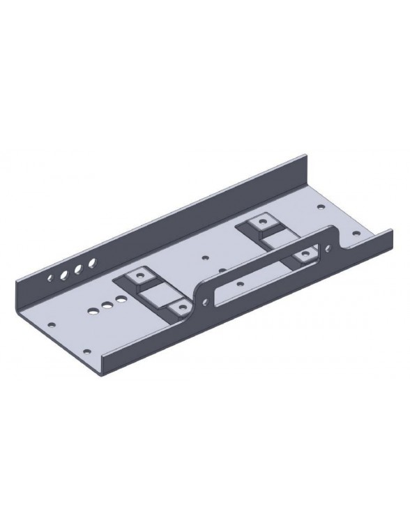 Platine de montage Treuil long 600 entraxes fixations 254