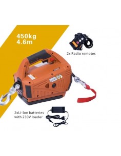 Treuil levage et traction Block Winde 450 kg Batterie inclus 2