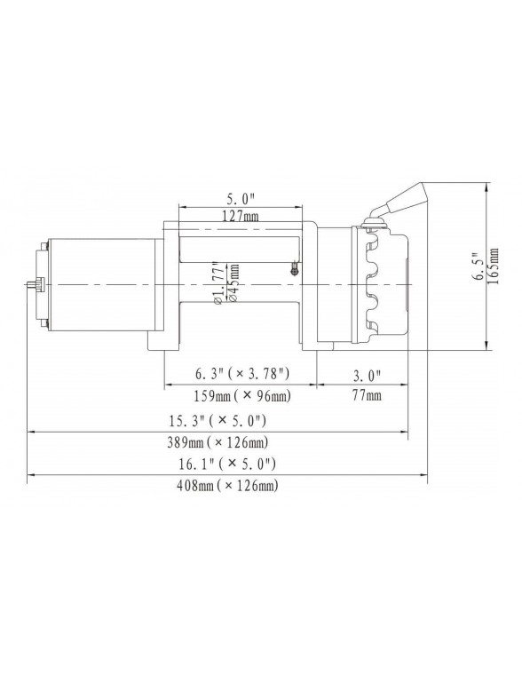 Treuil Electrique Runva 2495 kg 12v corde synthétique