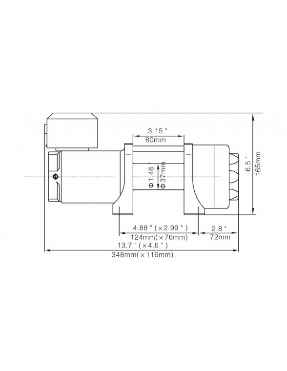 Treuil Electrique Runva1588 kg 24 volts