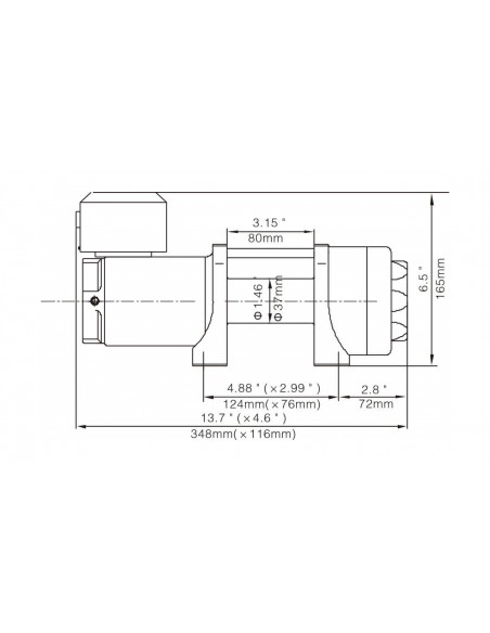 Treuil Electrique Runva1588 kg 24 volts
