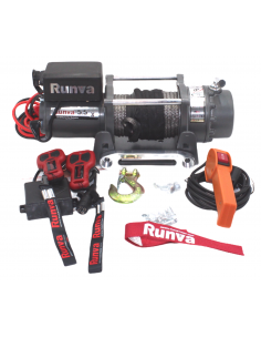 Treuil Electrique Runva 2495 kg 12v corde synthétique