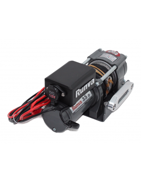 Treuil Electrique Runva 1588 kg 12v corde synthétique