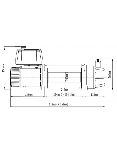 Treuil Electrique Runva 5670Kg corde et telecommande