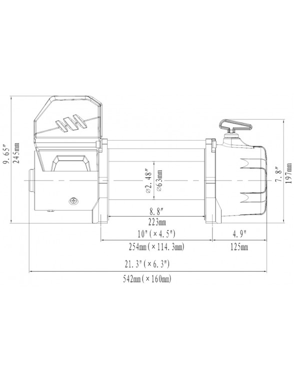 Treuil Electrique Runva 5900 Kg radio commande