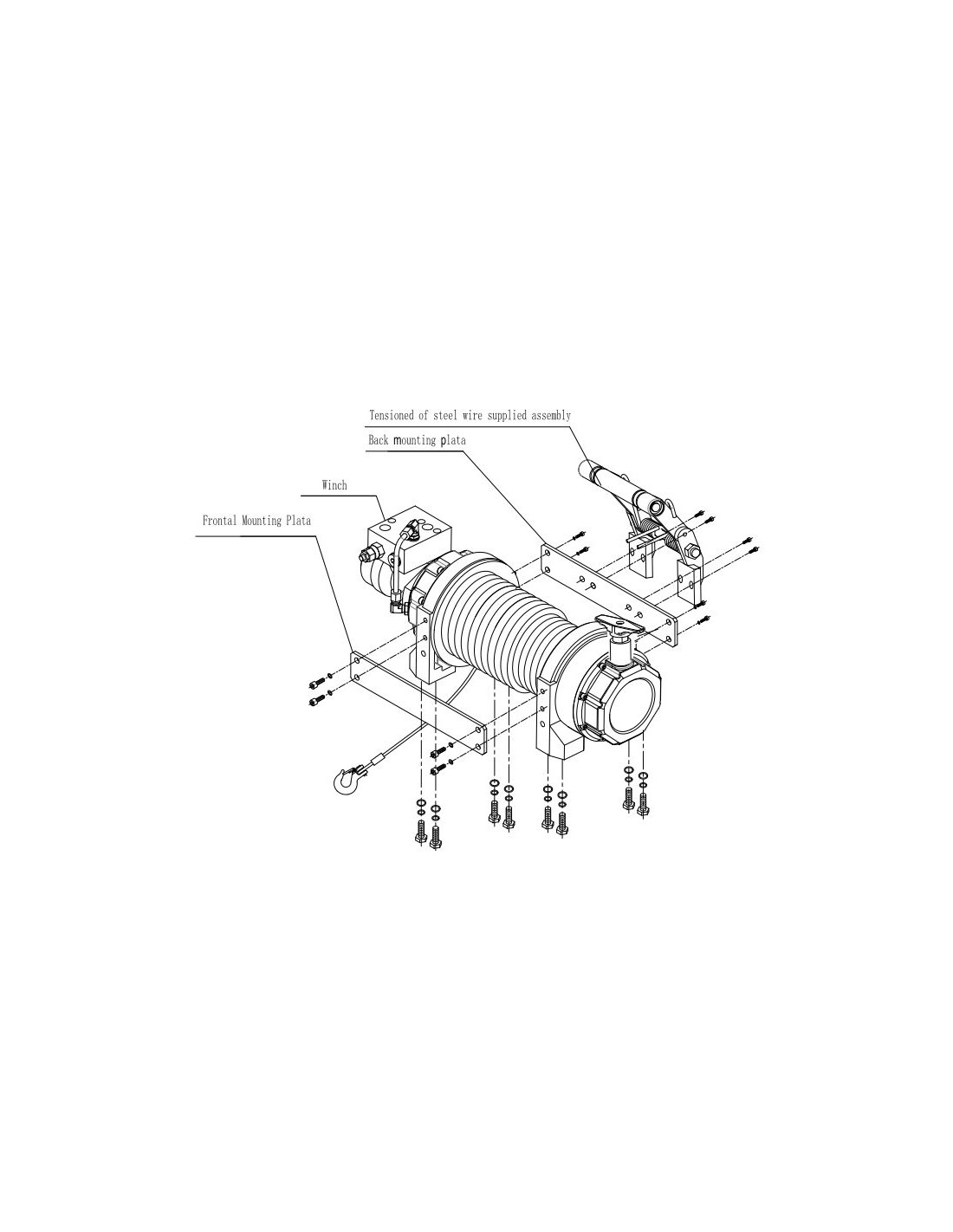 Treuil électrique 12V 6804kg