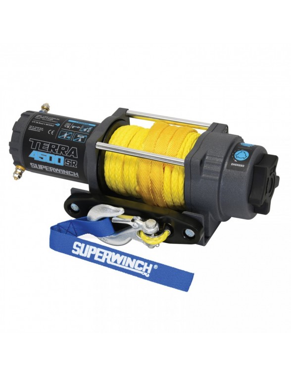 Treuil Electrique Superwinch TERRA II 45SR 12V 2041 Kg corde synthétique