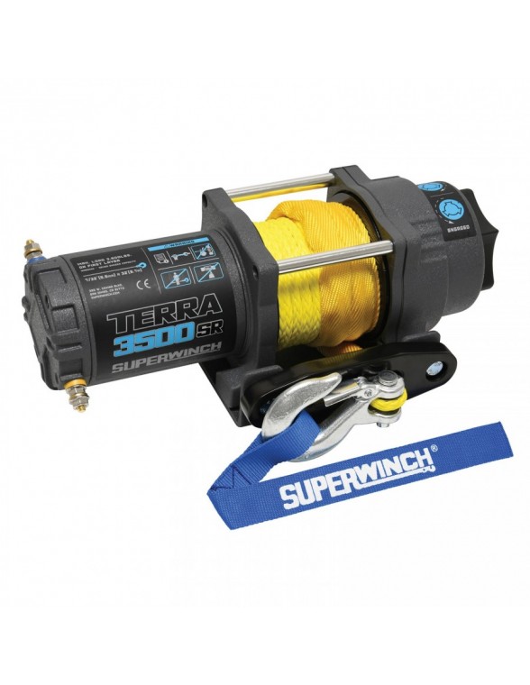 Treuil Electrique Superwinch TERRA II 35SR 12v 1588 Kg corde synthétique