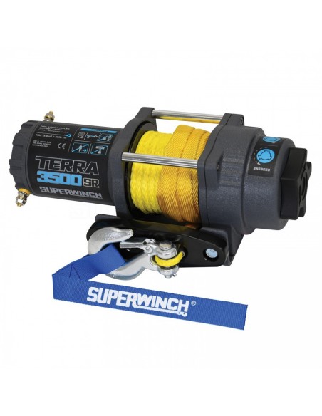 Treuil Electrique Superwinch TERRA II 35SR 12v 1588 Kg corde synthétique