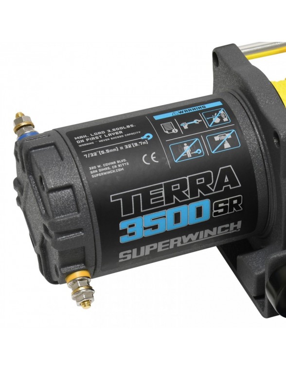 Treuil Electrique Superwinch TERRA II 35SR 12v 1588 Kg corde synthétique
