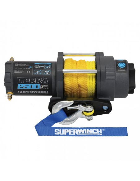 Treuil Electrique Superwinch TERRA II 25SR 12v 1134 Kg avec corde synthétique