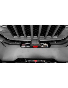 Support plaque immatriculation pour treuil à câble acier Jeep Wrangler JK -  Bulldog Préparation 4X4