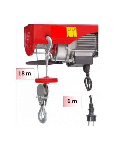 Palan Electrique levage 500/1000KG 230Volts radio commande