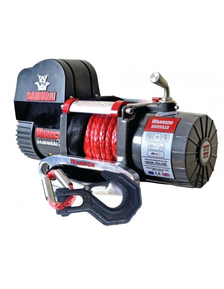 Treuil Electrique Warrior Samurai V2 4309kg 12v corde Synthetique 14m