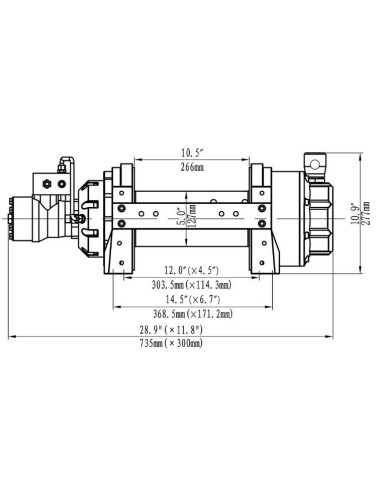 Treuil Hydraulique Industriel Runva 4536kg