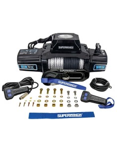 Treuil Electrique Superwinch SX12SR noir 5443KG 12v corde synthétique 2