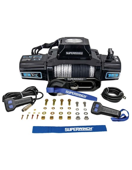 Treuil Electrique Superwinch SX12SR noir 5443KG 12v corde synthétique