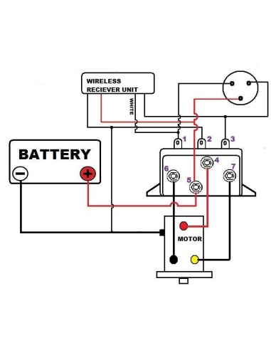 Relais pour treuil 12 volts 2700kg a 7600kg