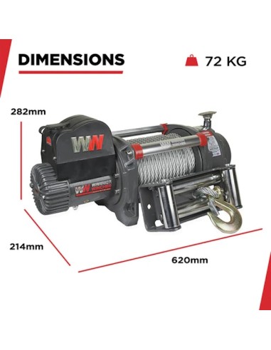Treuil Electrique Warrior Samurai 9070kg 24v