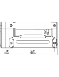 Ecubier Aluminium entraxe 329mm logo Runva 2