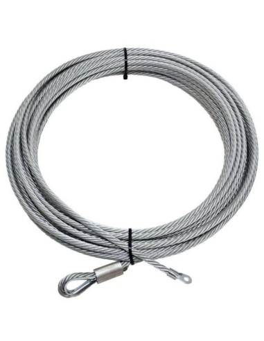 Cable acier pour treuil 5440kg 9.5mm x 26m