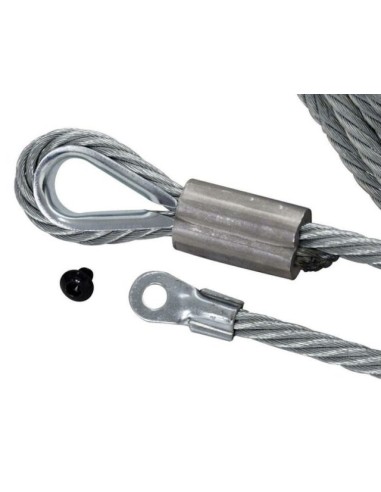 Cable acier pour treuil 5440kg 9.5mm x 26m