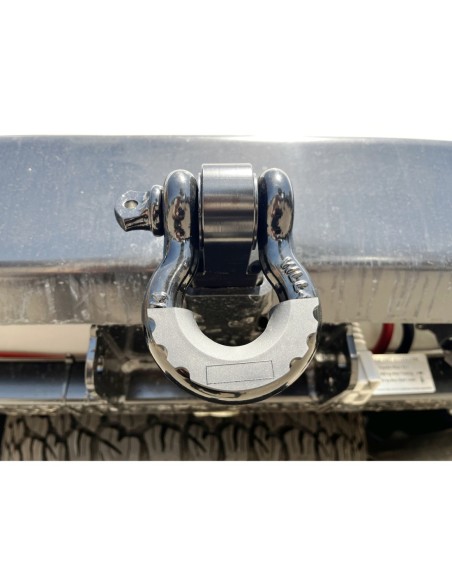 Barre attelage remorquage 50mm acier avec manille de traction 4.7T -