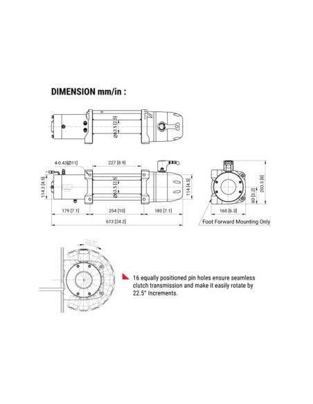 TREUIL COMEUP SLIM 12.5 RS 12V