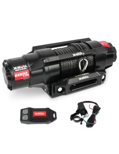 Treuil électrique X-BULL 2722 kg 12V  corde  synthétique