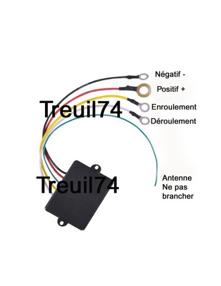 Kit commande sans fil treuil rechargable