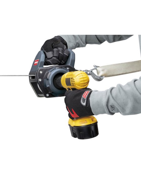 Treuil électrique Warn Drill Winch 340kg Corde synthétique