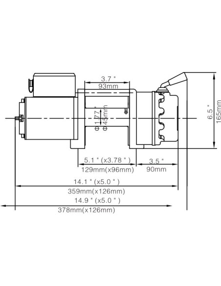 Treuil Electrique Runva 2041 kg 24v