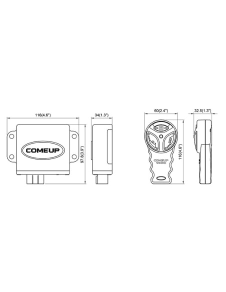 Commande sans fil Comeup compatible CUB SERIES