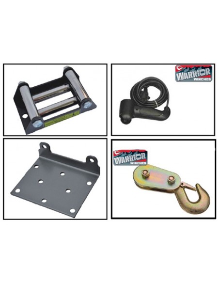 Treuil Electrique Warrior Ninja1134 kg 12v corde synthetique