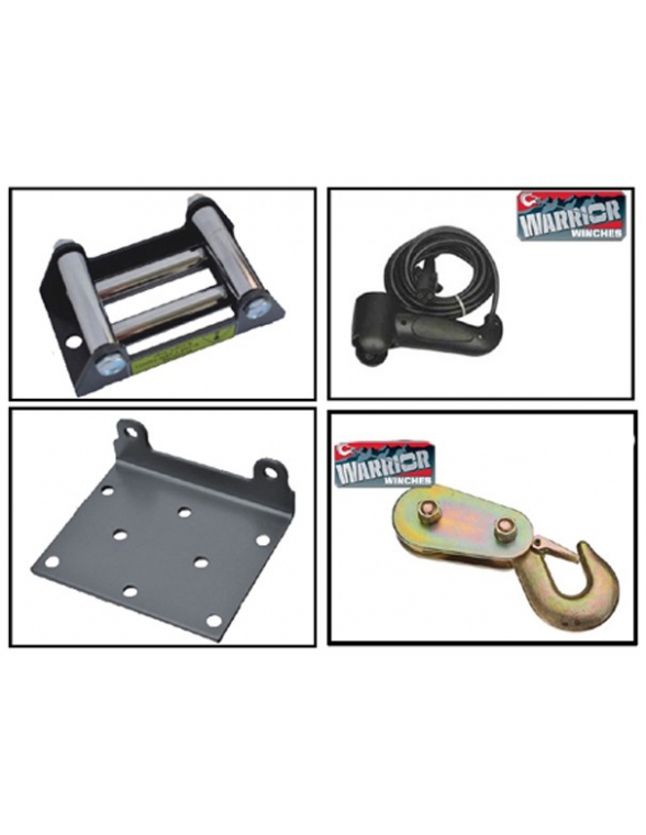 Treuil Electrique Warrior Ninja 1134 kg 24v corde synthetique