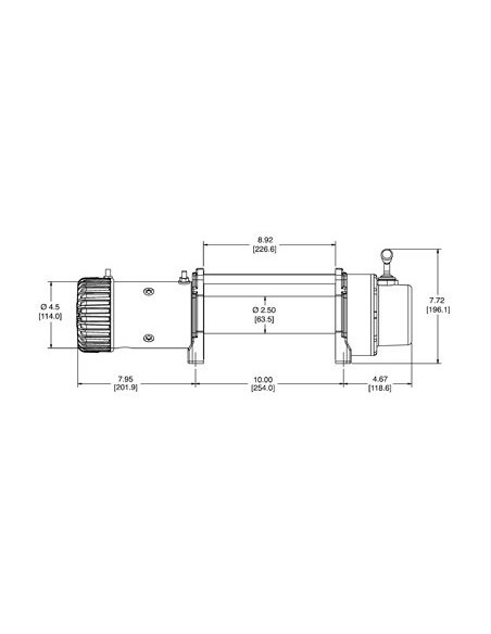 TREUIL Warn 9.5 XP 12v  4313 kg a telecommande