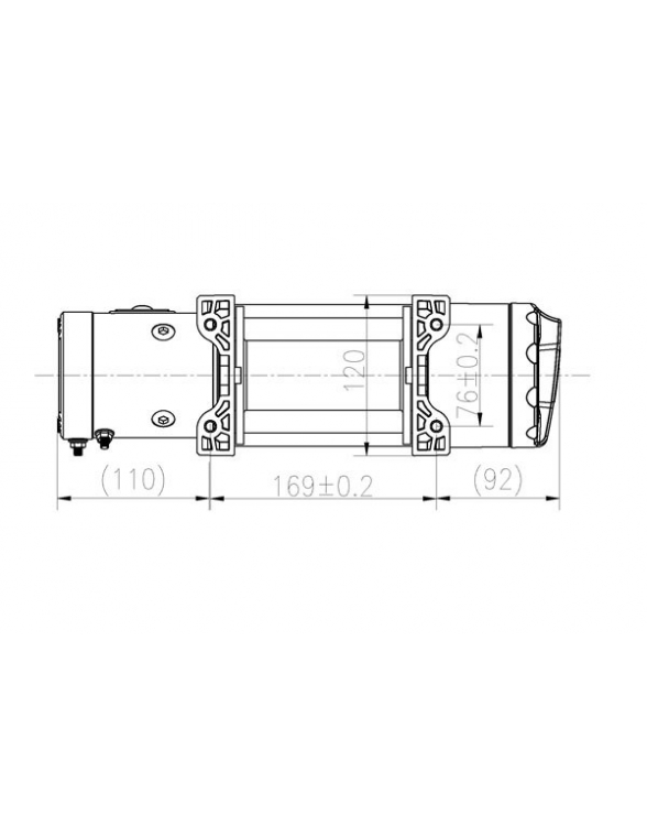 TREUIL T-max ATW PRO 12V 2041 kg corde synthétique
