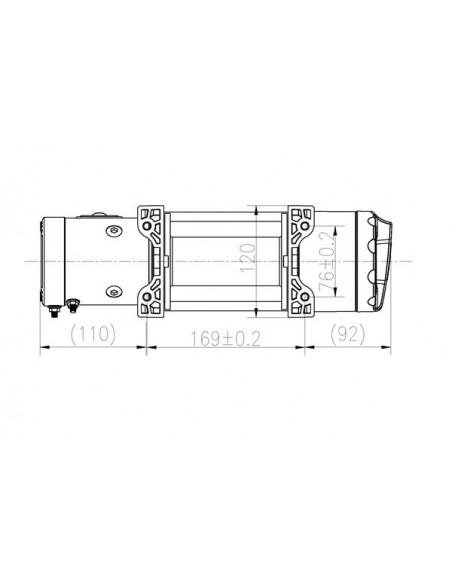 TREUIL T-max ATW PRO 12V 2041 kg corde synthétique TREUIL T-max ATW PRO 12V 2041 kg corde synthétique