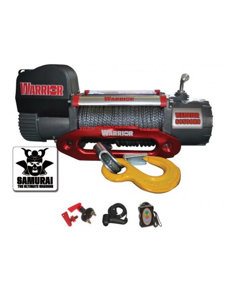 Treuil Electrique Warrior Samurai 4309kg 12v HV corde Syntethique