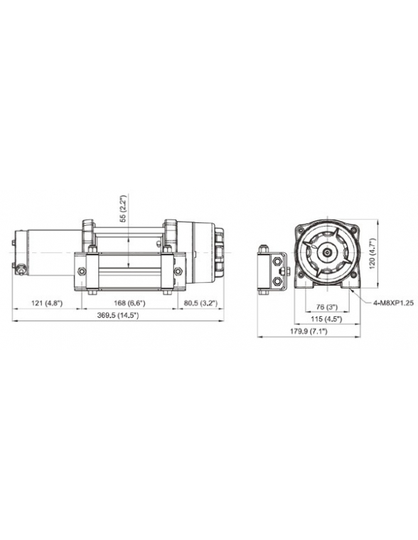 Treuil Comeup CUB4 1814kg 12 volts