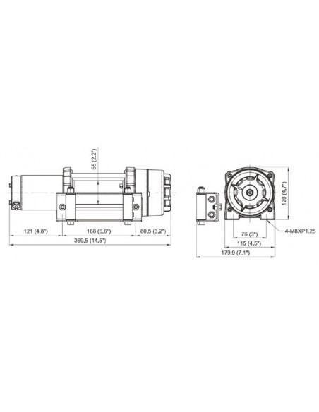 Treuil Comeup CUB4 1814kg 12 volts