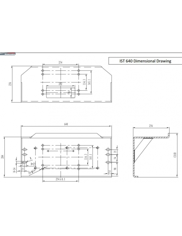Platine de Montage Treuil  Warrior et Comeup