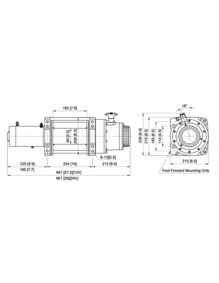 TREUIL industriel DV18 COMEUP 8181KG 24v