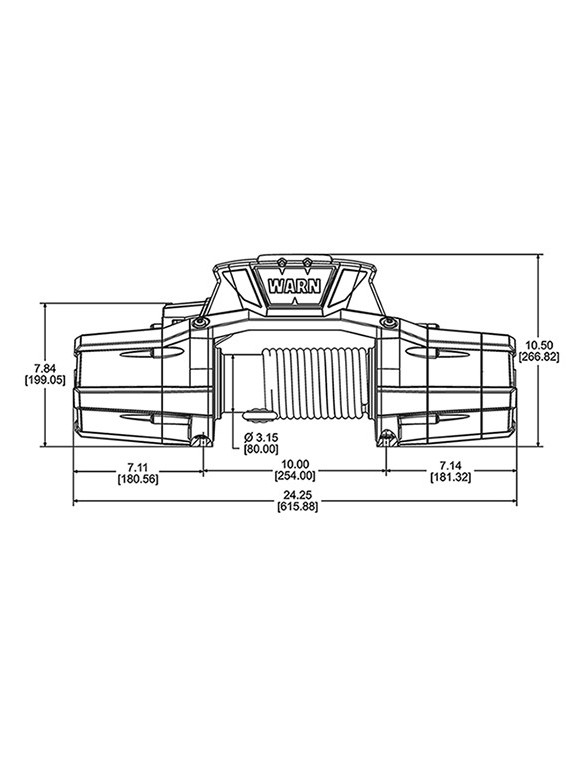 TREUIL Warn ZEON 12-Spydura 5440 Kg 12 Volts
