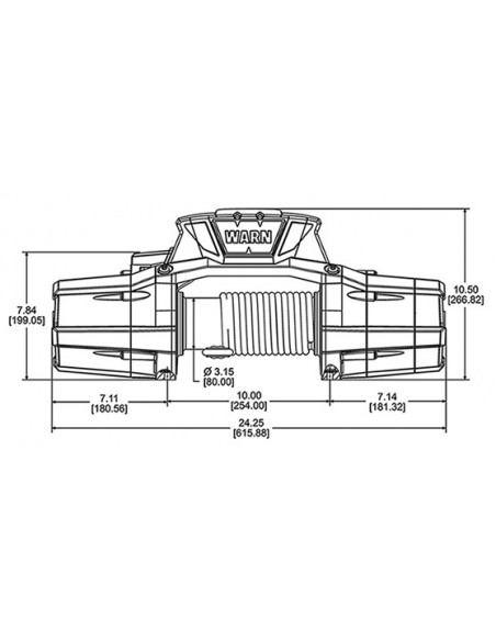 TREUIL Warn ZEON Platinum12-S 5440 Kg 12 Volts Télécommande sans fil