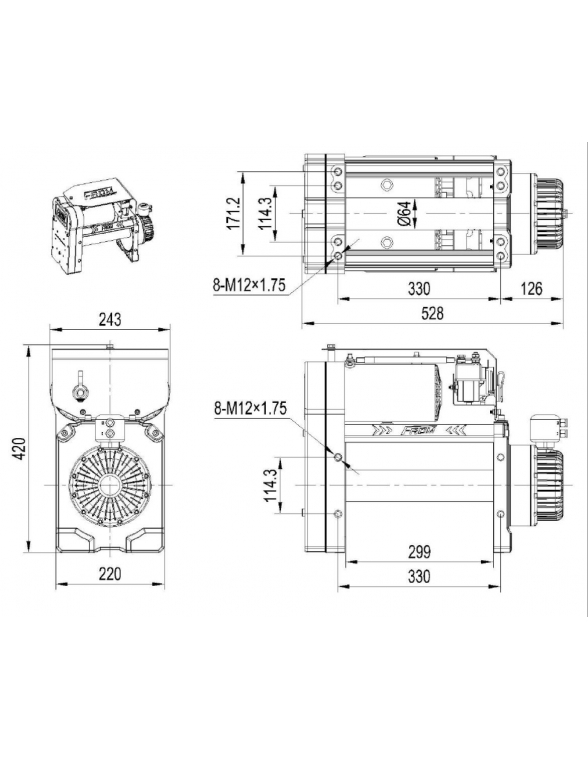 Le treuil de compétition Bi-Moteur de FROM