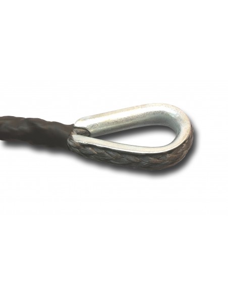 Corde synthétique pour treuil - Bout de corde coté crochet