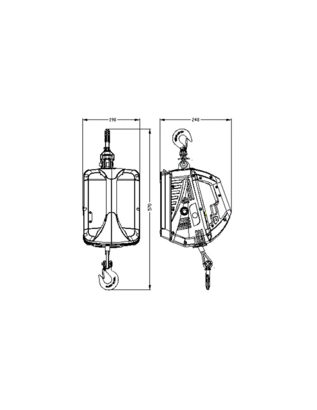 GOWE Treuil électrique portable 450 KGX4,6 m avec télécommande sans fil et  bloc de traction électrique en acier : : Commerce, Industrie et  Science